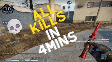 Csgo Danger Zone Gameplay All kills in 4min(2160p-60 fps)