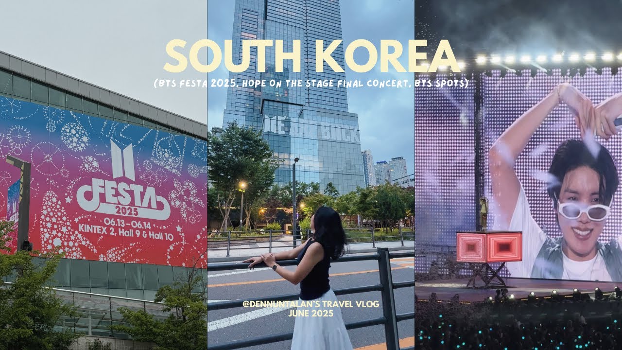 KOREA VLOG ~ bts festa 2025, jhope's hope on the stage final d2 concert, went on a bts pilgrimage