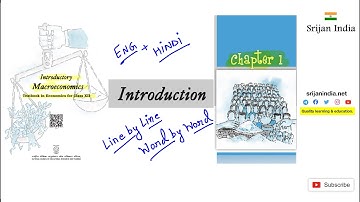 Macroeconomics | Chapter 1| Class 12 | Srijan India