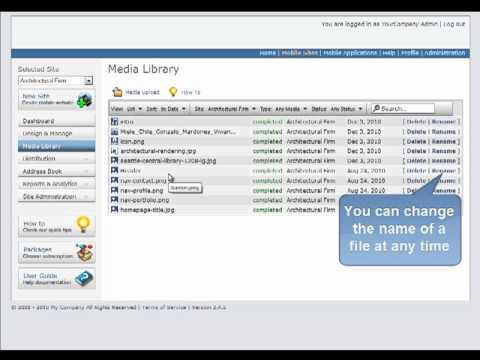 Manage audio, video and images with the UNITY Mobile media library