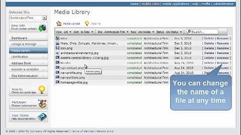 Manage audio, video and images with the UNITY Mobile media library