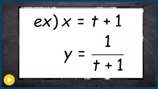 Eliminate the parameter to obtain the reciprocal function