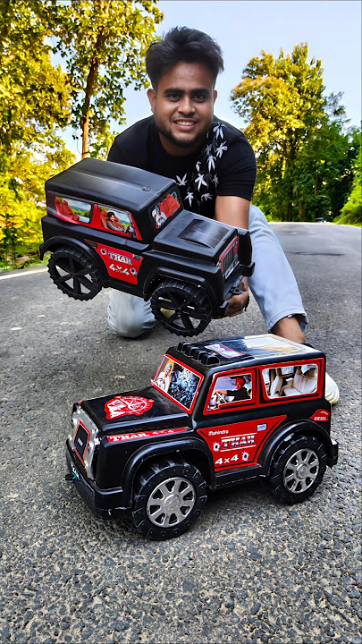 Black Colour 2 Ta Mahindra Thar unboxing Dekho