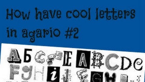 How have cool letters in Agario #2 // Agario mobile gameplay