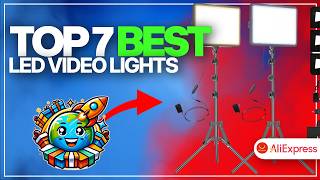 💡🔥 The 7 BEST BUDGET LED video lights on AliExpress [2026]✅[Value for Money] RGB panel