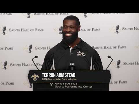 Terron Armstead speaks on induction | 2026 Saints Hall of Fame announcement