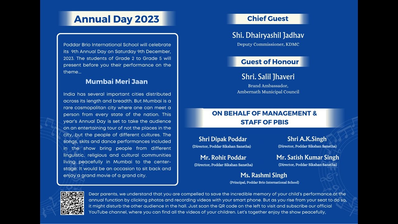 Address By Chief Guest, Guest of Honour, Director Sir & Principal Ma'am. DAY 1 9 December 2023