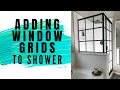 DIY Grid Shower Door
