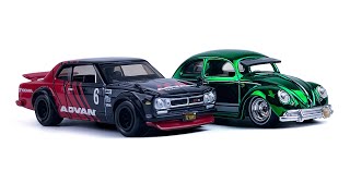 Unboxing 2024 Hot Wheels Red Line Club Membership Car Kawa-Bug-A and 1972 Skyline H/T 2000GT-R Advan