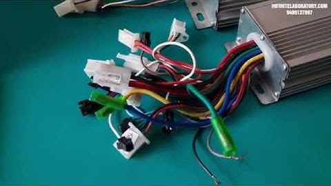 Wiring diagram for 48v BLDC Controller for Pedal Rickshaw | motorkit.in