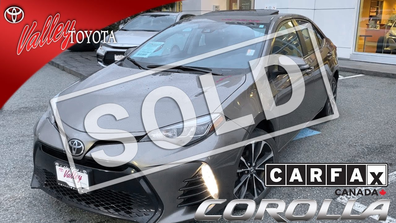 (SOLD) Used 2017 Toyota Corolla SE Upgrade for sale at Valley Toyota in Chilliwack B.C. # 19022A