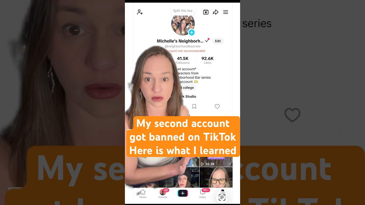 My second account got banned on TikTok. Here is what I learned… #neighborhoodbarseries