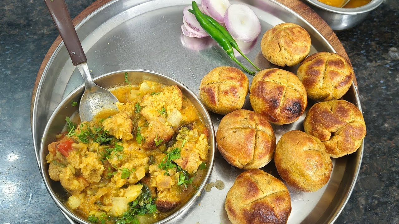 #Rajasthani Dal Baati |No Fry Healthy Recipe | अस्सल राजस्थानी स्वाद घरच्या घरी #DalBaati#shortsfeed