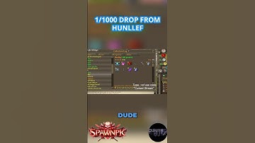I GOT SPOONED A 1/1,000 DROP FROM HUNLLEF?! #gaming #SpawnPK #rsps #osrs #runescape #spk