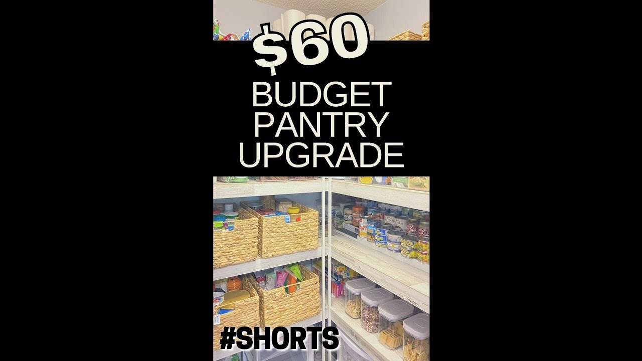 $60 CUSTOM Pantry | From Builder to Beautiful