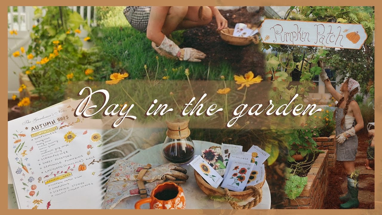A day in the garden...🍂 prepping & planting for autumn!