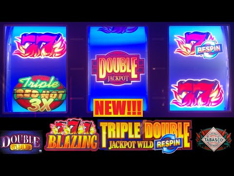 GOT IT! NEW! Triple Double Jackpot Wild RESPIN! Blazing 777 + Double Gold + Tabasco slots!