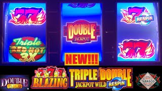 NEW Triple Double Jackpot Wild RESPIN! Nice wins! Blazing 777 + Double Gold + Tabasco slots!  screenshot 3