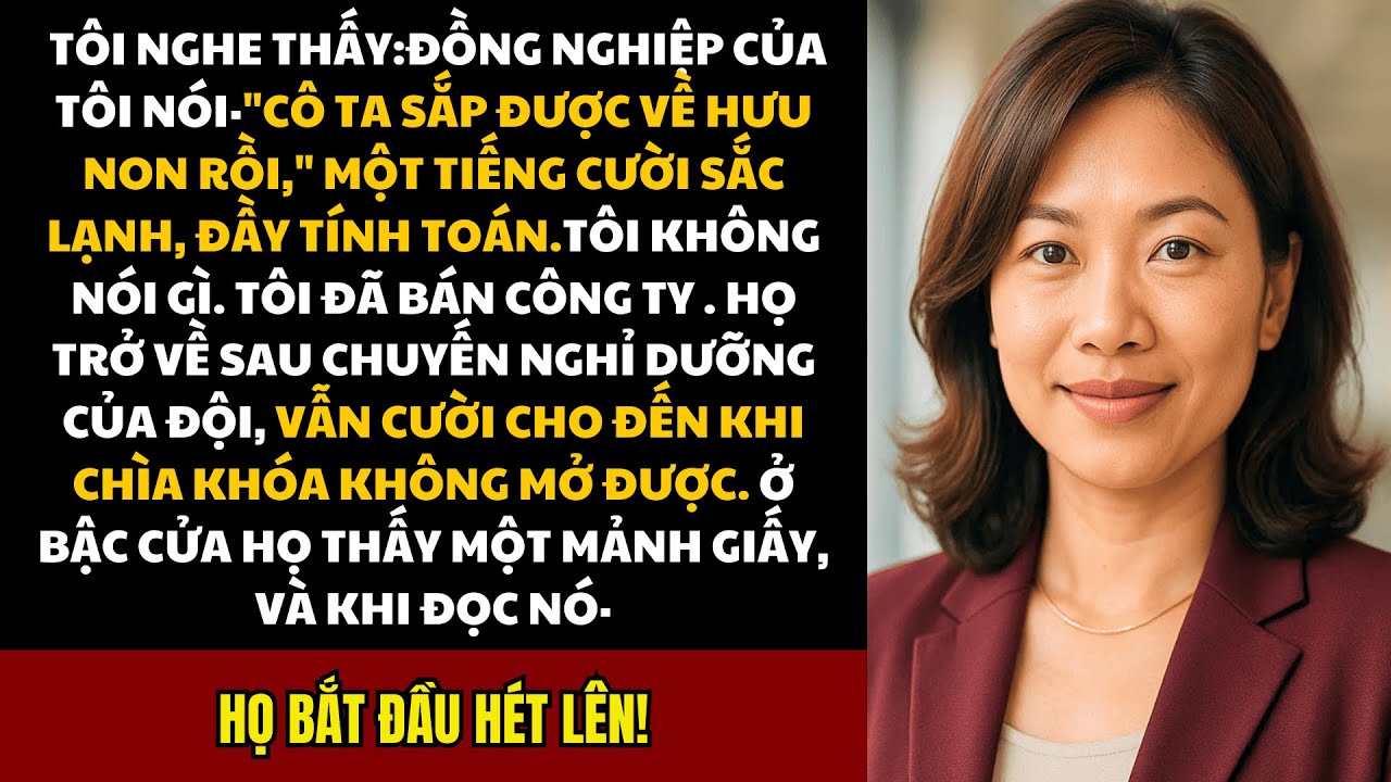 Màn trả đũa ngọt ngào khi bị đồng nghiệp phản bội và cú sang nhượng công ty đi vào lòng đất.