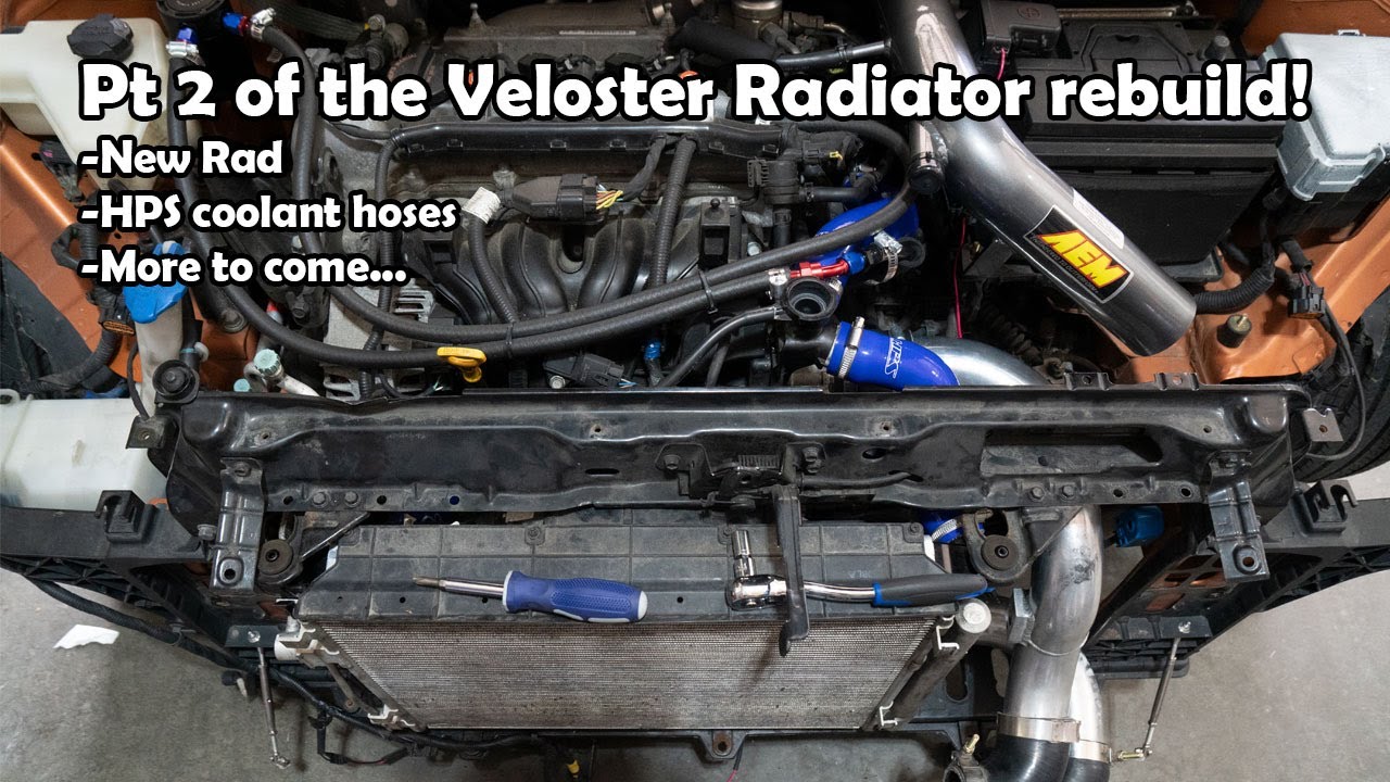 Part 2 of installing the new Radiator and more for the Veloster rebuild ...