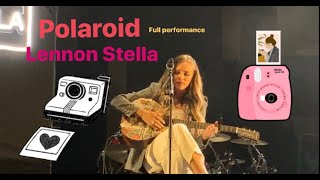 Lennon stella sings Polaroid live