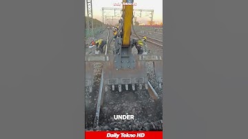 Changing Railroad Ties 😲 Is Faster With This Machine #RailwayMaintenance
