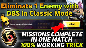 Eliminate 1 enemy with DBS in Classic Mode, 1v3 with DBS 😎