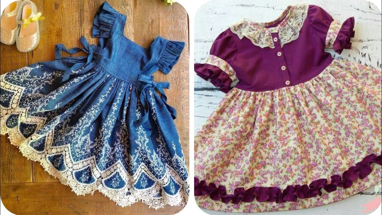Casual Wear Baby Girls Dress Designing Ideas