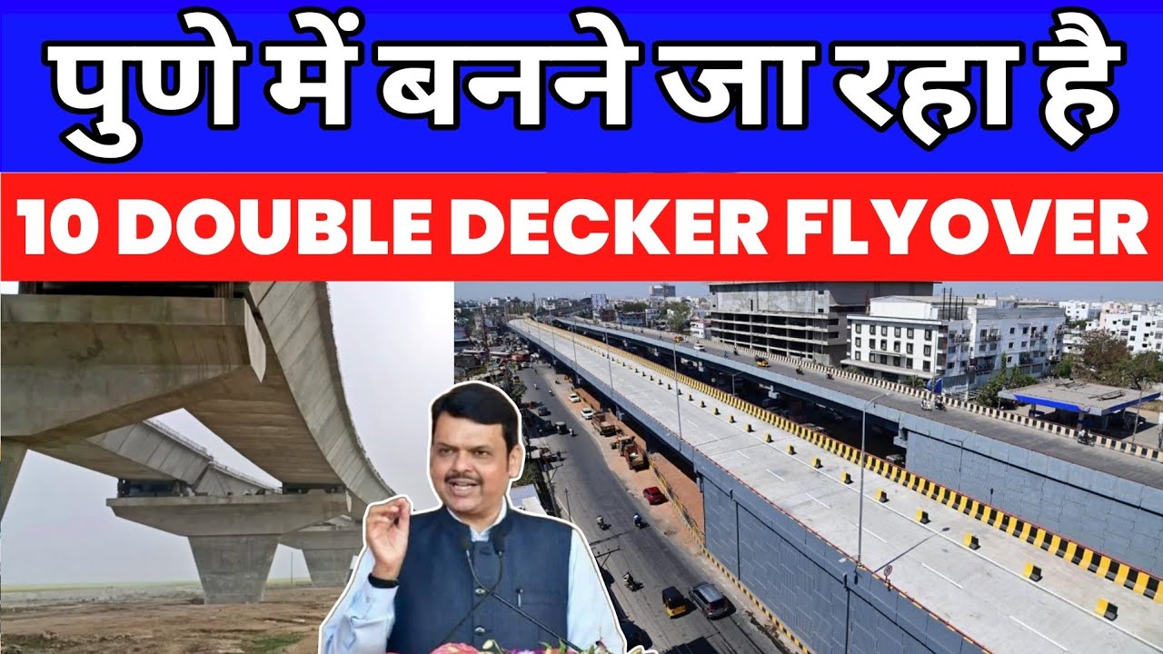 10 Double Decker Flyover in Pune Maharashtra | Pune Metro Rail | New Flyover Construction PMRDA