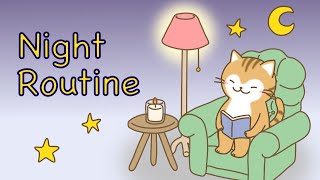 【ショートアニメ】ナイトルーティン〜お吉のとある夜〜　night routine