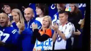 PEYTON MANNING RETURNS TO INDIANAPOLIS FOR FIRST TIME GETS STANDING OVATION