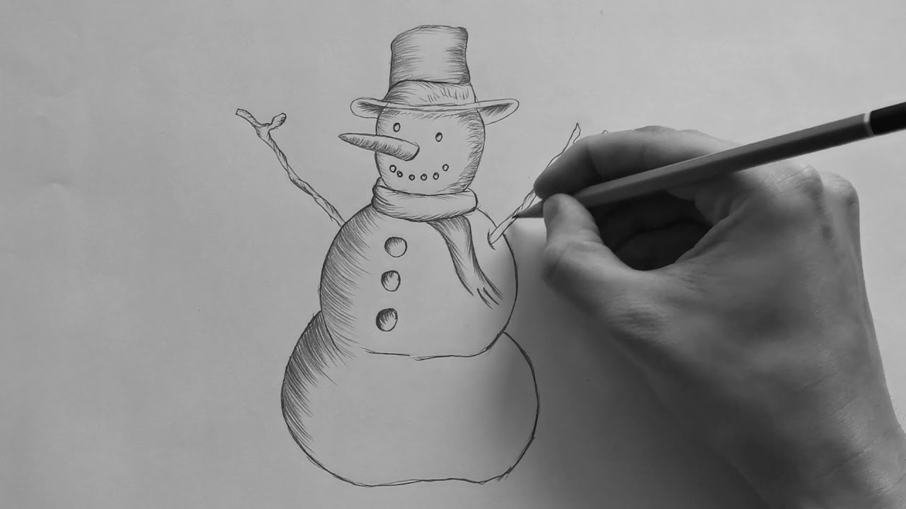 How To Draw A Snowman Step by Step  11 Easy Phase