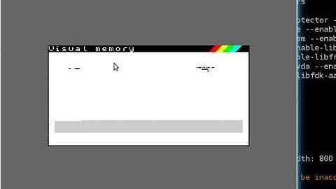 ZEsarUX emulator - Visualmem and View waveform