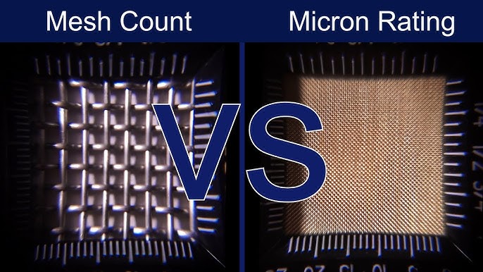Conversion of mesh (ASTM) to microns