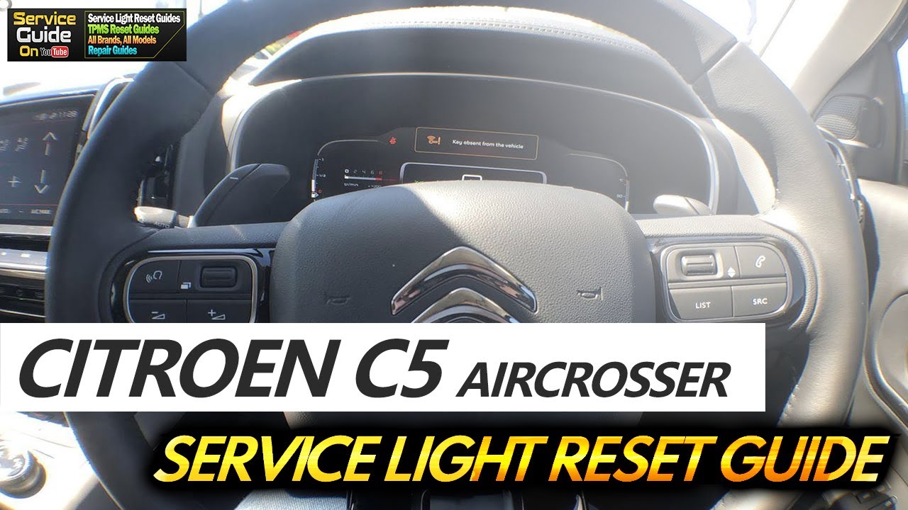 Citroen C5 Aircrosser Service Light Reset - Youtube