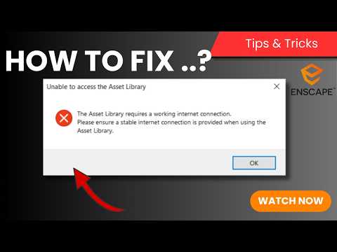 How to Fix Asset library error // Enscape 4.17.0 Tutorial