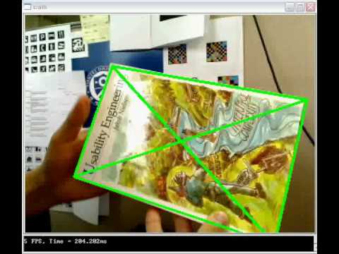 Markless AR using SURF(SIFT) method