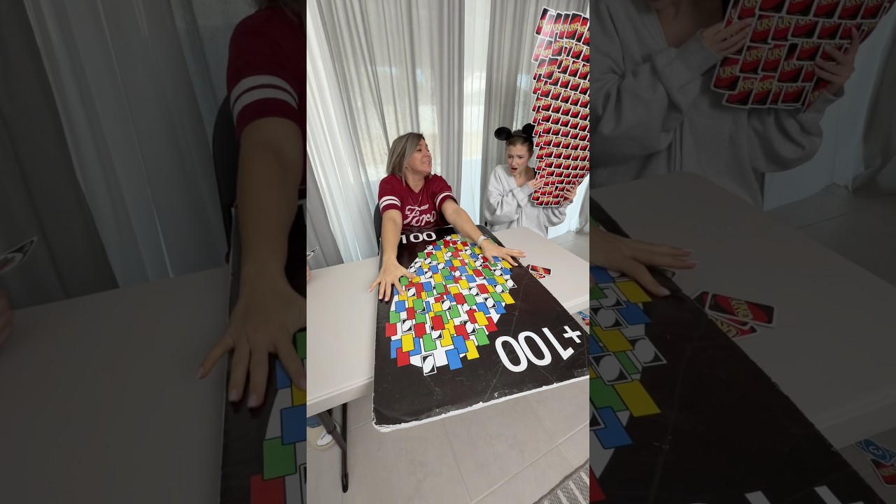 Giant +100 UNO Card😱🤯