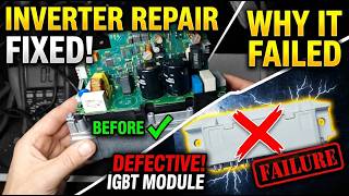 Lenze 8400 StateLine Repair – Short Circuit Fault & IGBT Replacement