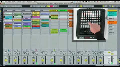 Akai Pro APC20 Ableton Live DJ Controller: Select Track, Activate, Solo, Pan Tutorial