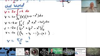 AP Calculus 30L Washer vs Cylindrical Shell Method p408 #36 HW