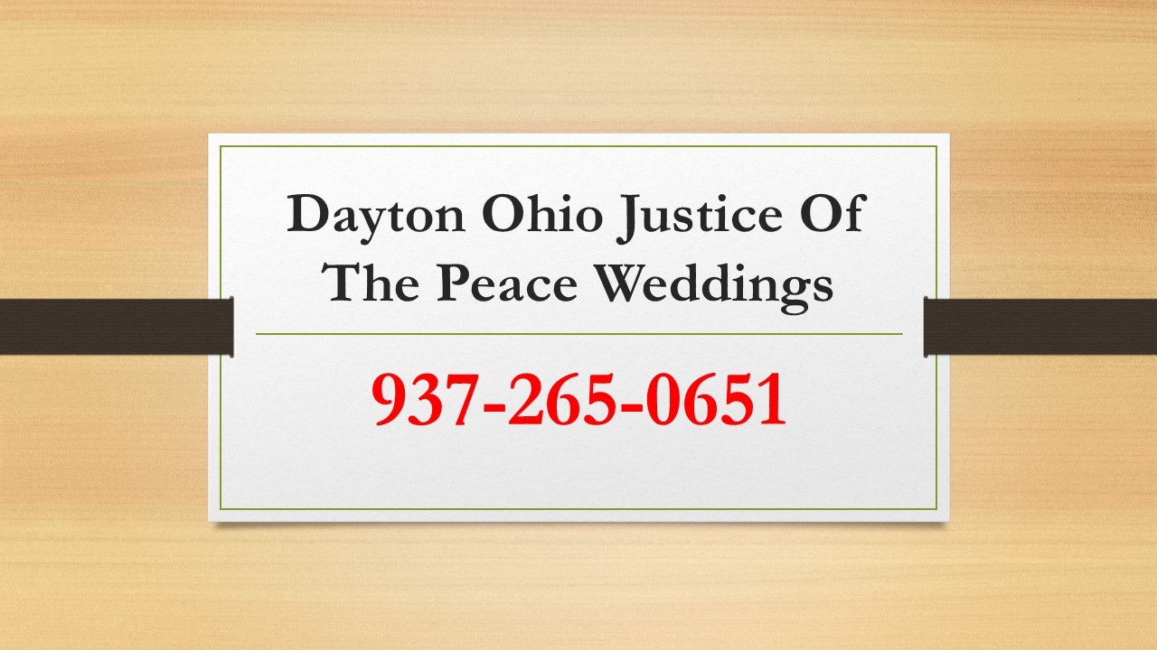 Dayton Ohio Wedding Minister 937 265 0651 YouTube