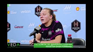 VEDA WORLD NEWS | HOUSTON DASH VS UTAH ROYALS PRESS CONFERENCE WITH DEFENDER AVERY PATTERSON
