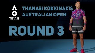 AO TENNIS | AUSTRALIAN OPEN WITH THANASI KOKKINAKIS | THIRD ROUND