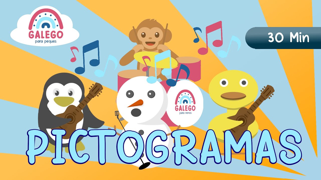 30 minutos de cancións en galego con pictogramas