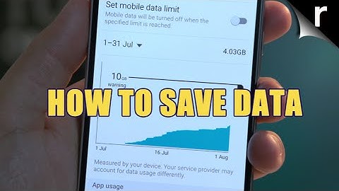 How to use less data on your mobile phone