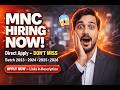 Urgent MNC Hiring 2026 | IBM, JPMorgan, Google 🔥