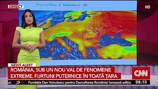 România, sub un nou val de fenomene extreme. Furtuni puternice în toată țara