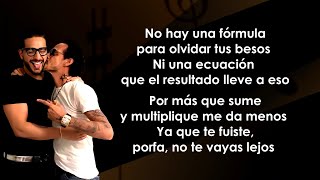 Maluma, Marc Anthony - La Fórmula (Letra/Lyrics)