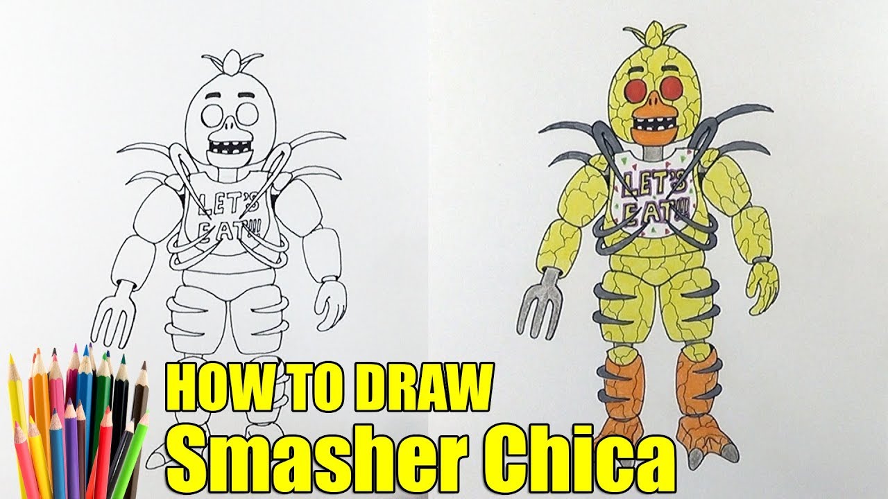 Как нарисовать кошмарную чику